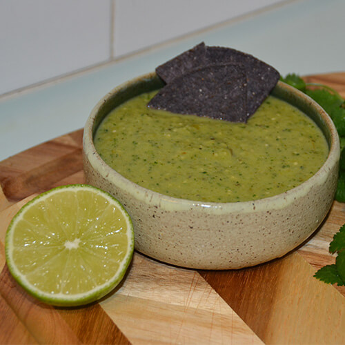 Roasted Tomatillo Salsa Verde Vegan Unlocked